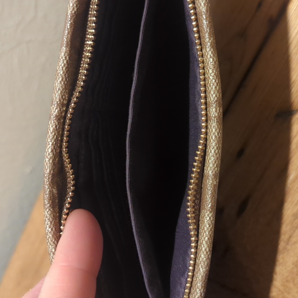 Coach Tan Signature Wristlet - Picture 7 of 9